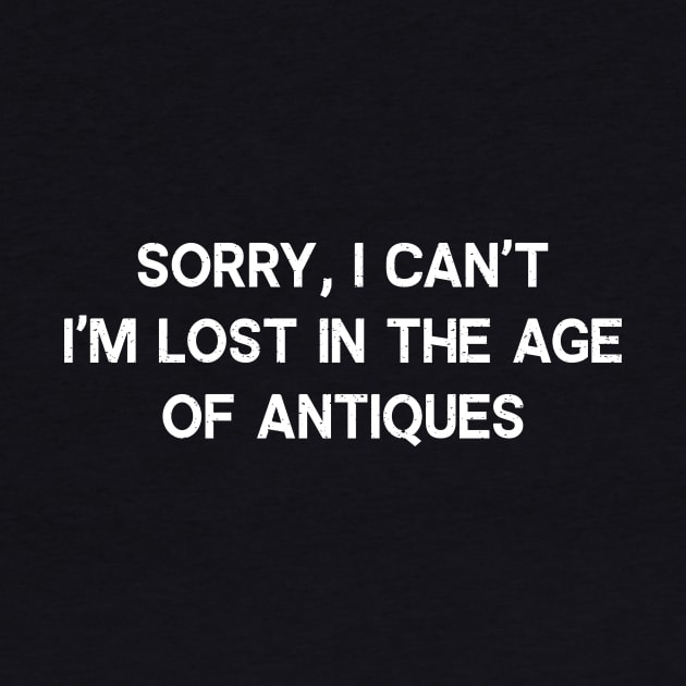 Sorry, I Can't. I'm Lost in the Age of Antiques by trendynoize